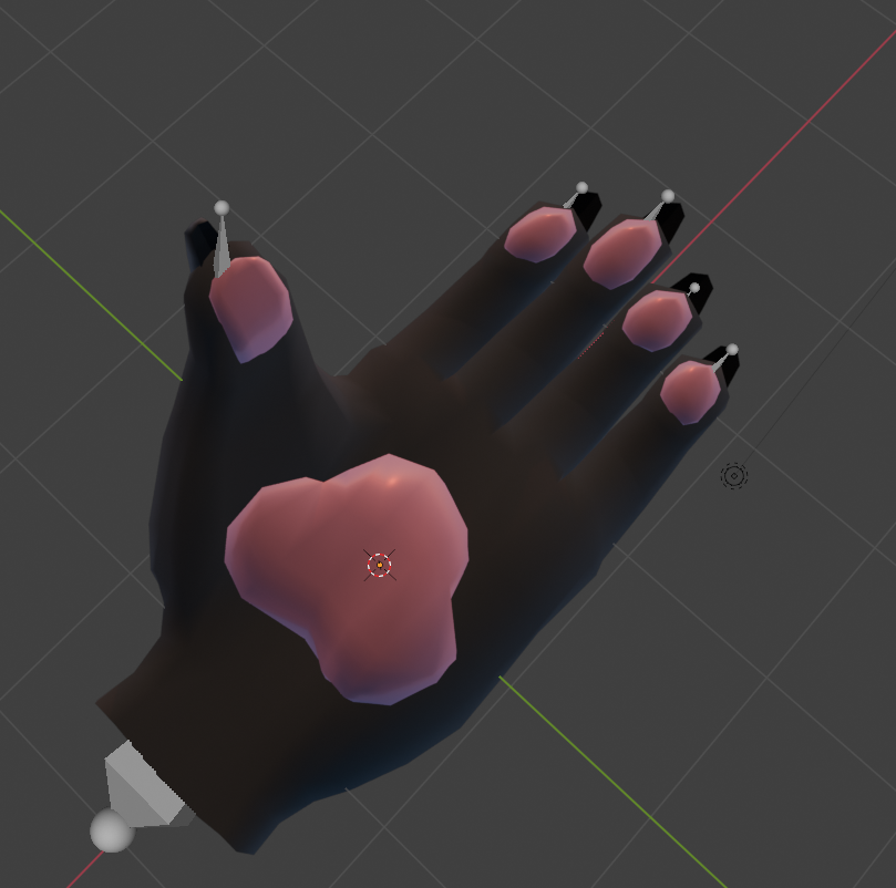 Furry Hand Asset || Rigged base for VRChat