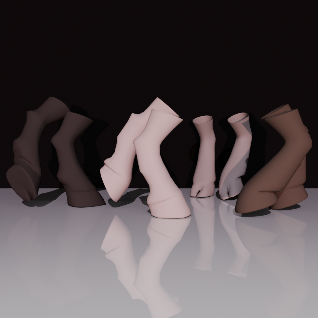Furry Hoof Asset || SIX different Ungulates!