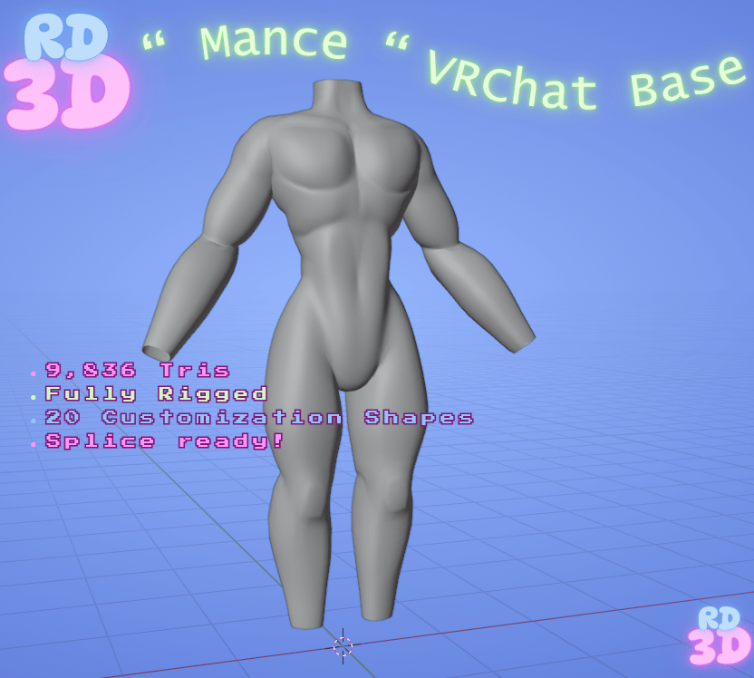 " Mance " -- Riot's VRChat Male Body Base