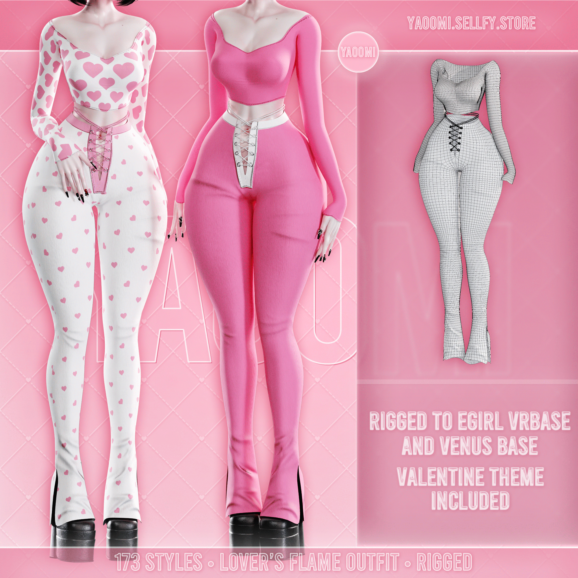 Lover's Flame Outfit for VRChat