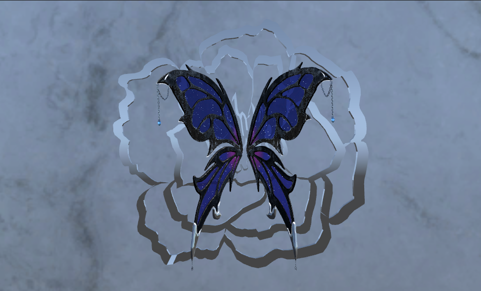 Gothic Velvet Fairy Wings