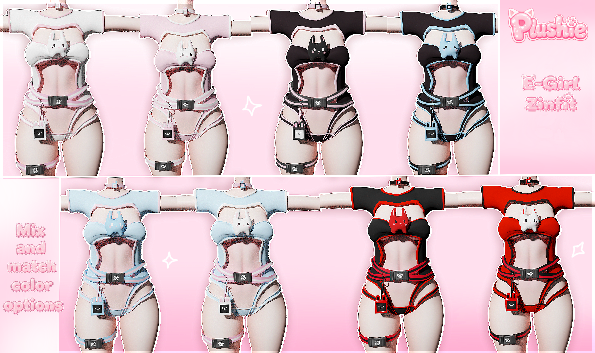 Nano Bun Outfit (E-Girl/Zin-Fit) 
