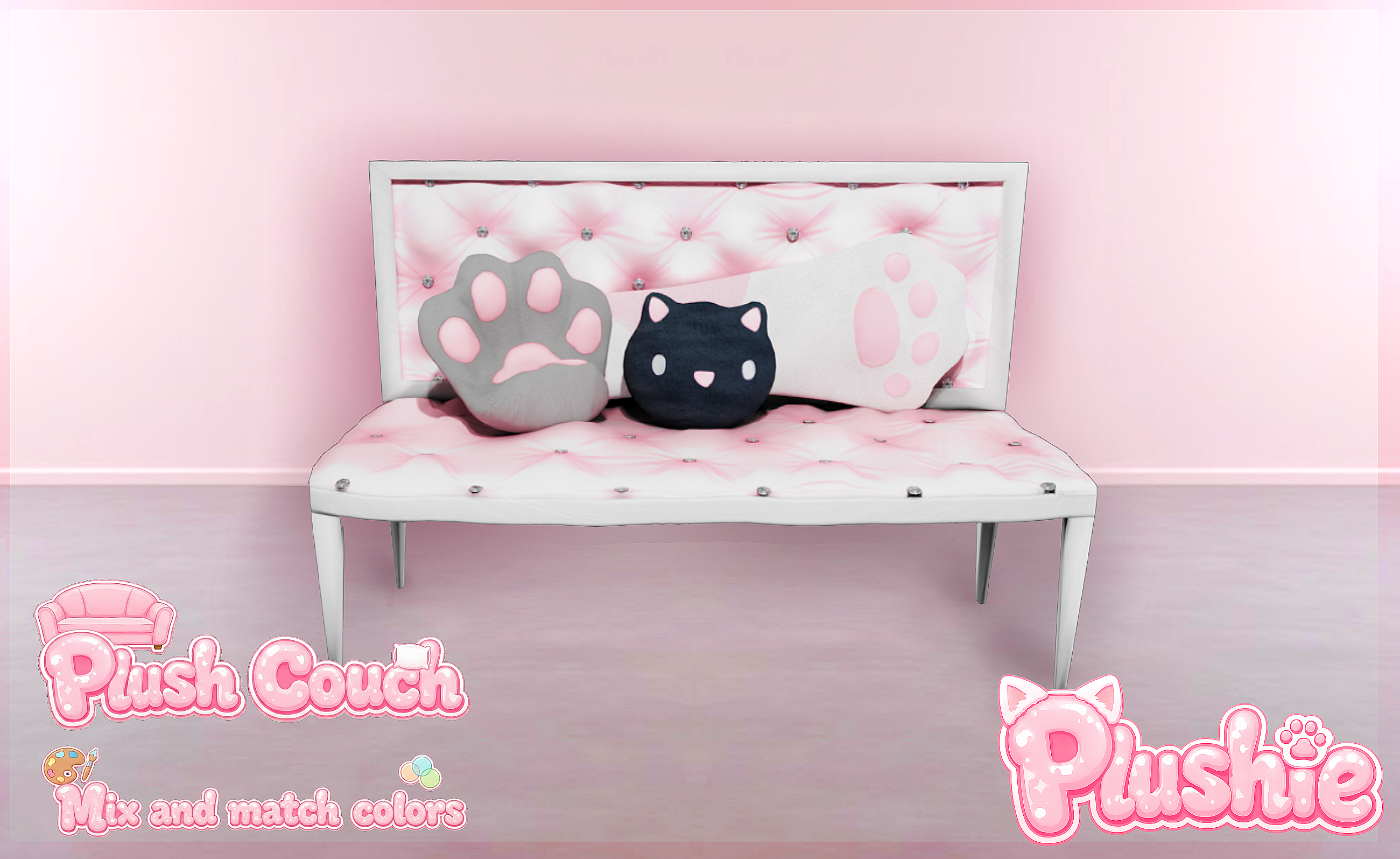 Plush Kitty Couch
