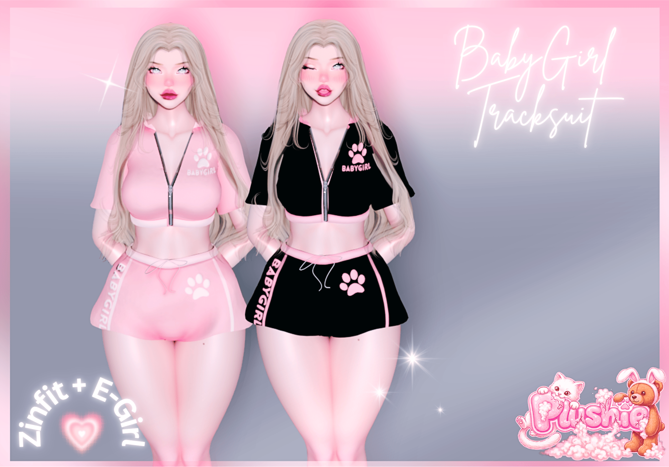 BabyGirl TrackSuit - (ZINFIT + E-GIRL)