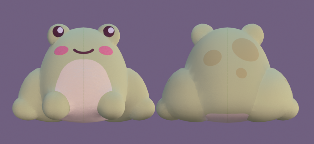 Froggy Friend Plushie - 3D Model Asset