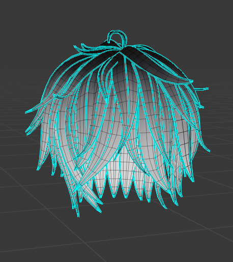 Short Fluffy Hair - 3D Model Asset