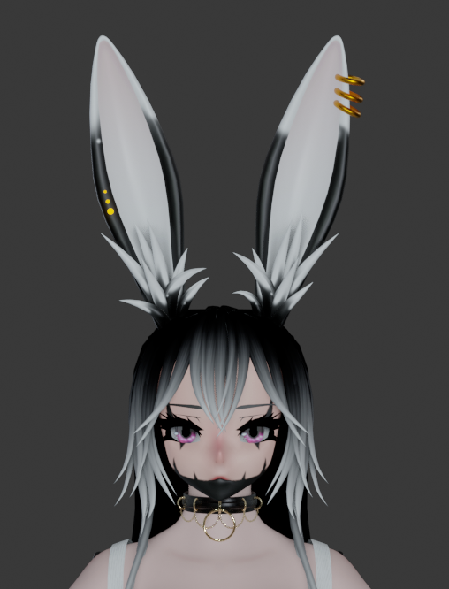 Punk Bunny Ears - 3D Model Asset