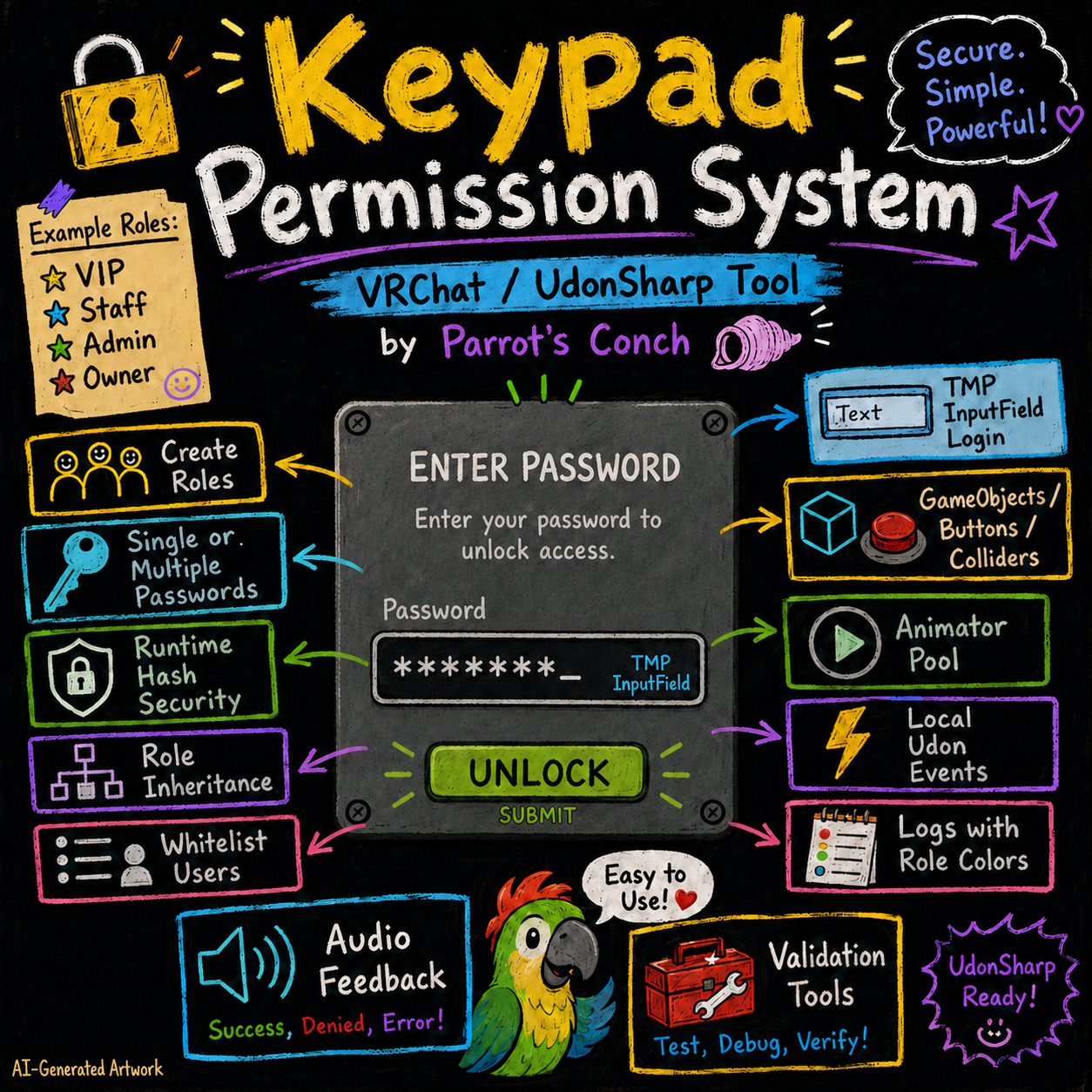 Keypad, Remote Role & Permission System ๐