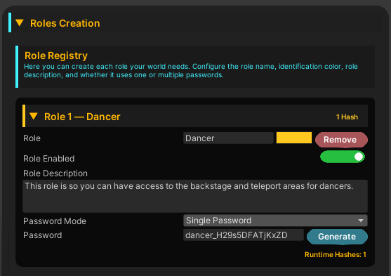 Keypad, Remote Role & Permission System ๐