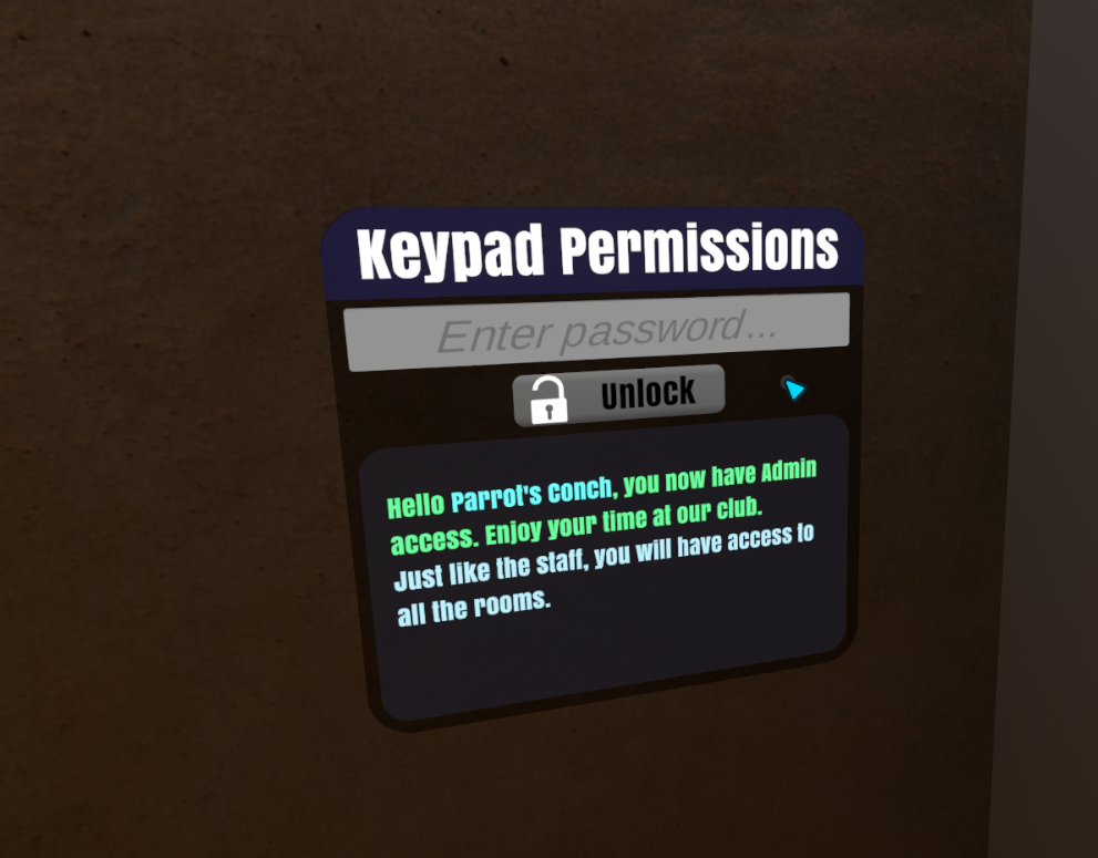 Keypad, Remote Role & Permission System ๐