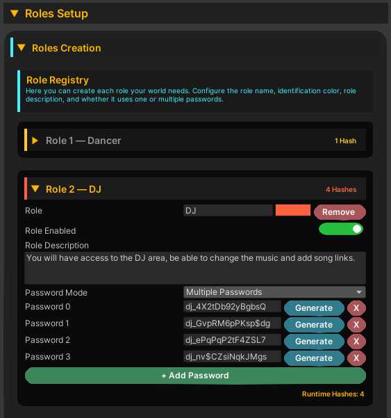Keypad, Remote Role & Permission System ๐