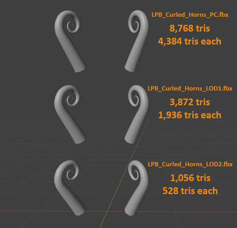 Curled Horns (+ Quest Versions!)