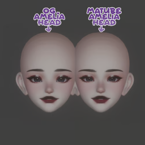 𝐀𝐦𝐞𝐥𝐢𝐚 𝐡𝐞𝐚𝐝 𝐦𝐚𝐤𝐞𝐮𝐩 (𝘕𝘪𝘵𝘳𝘰 𝘧𝘳𝘦𝘦𝘣𝘪𝘦)