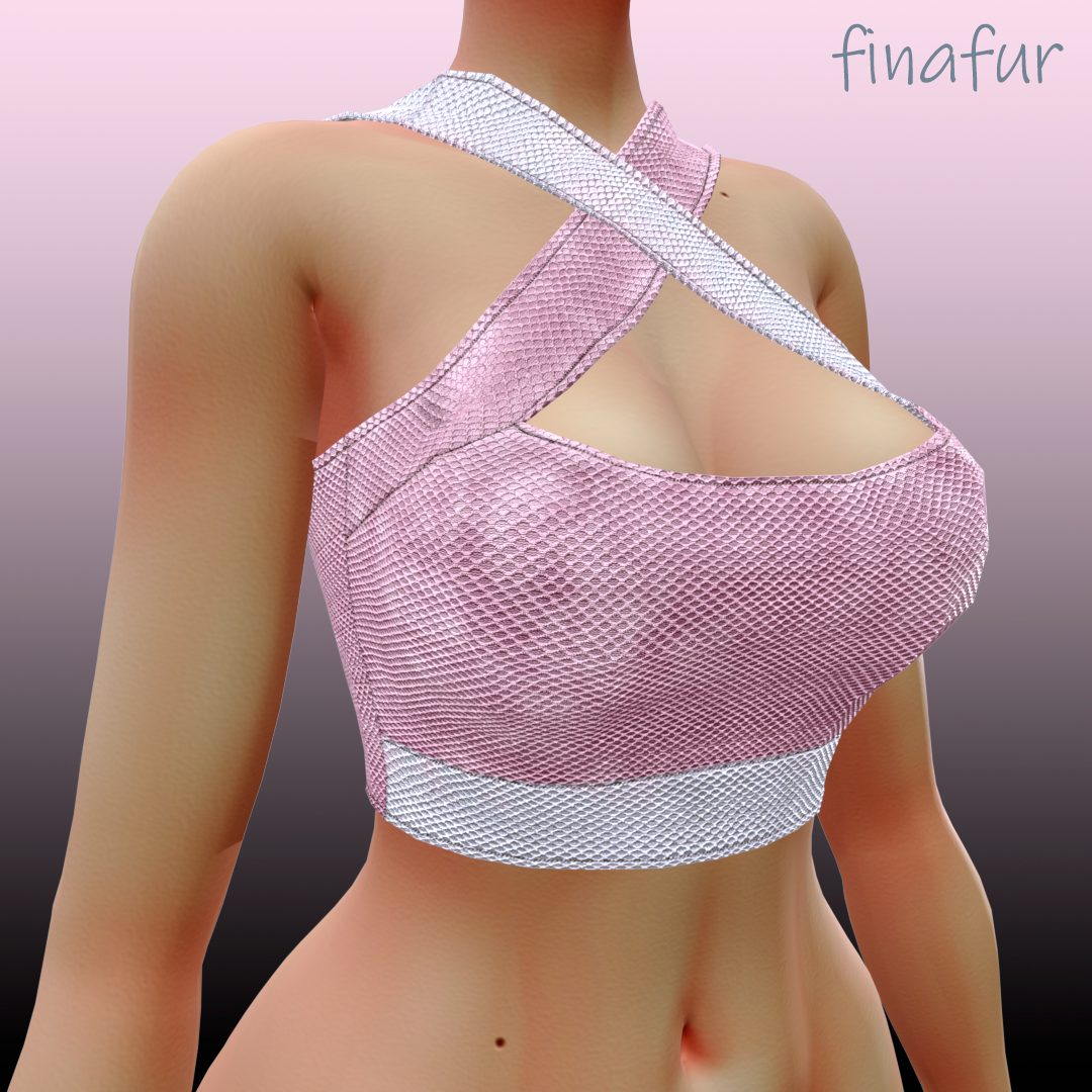 Criss-cross halter crop top