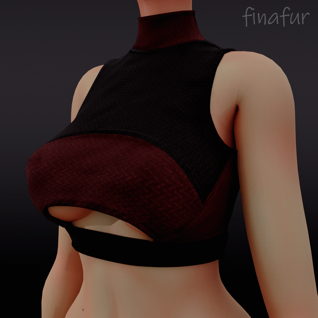 Techwear cut-out crop top
