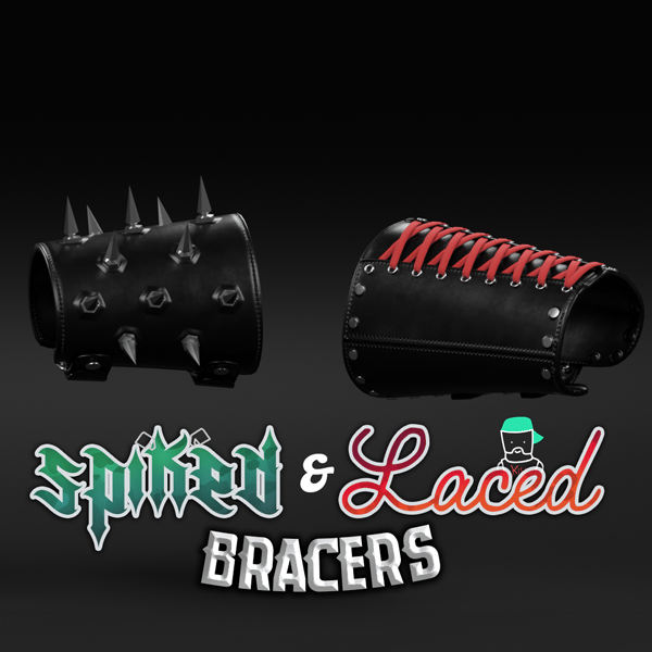 Spiked & Laced Bracers | Commericial