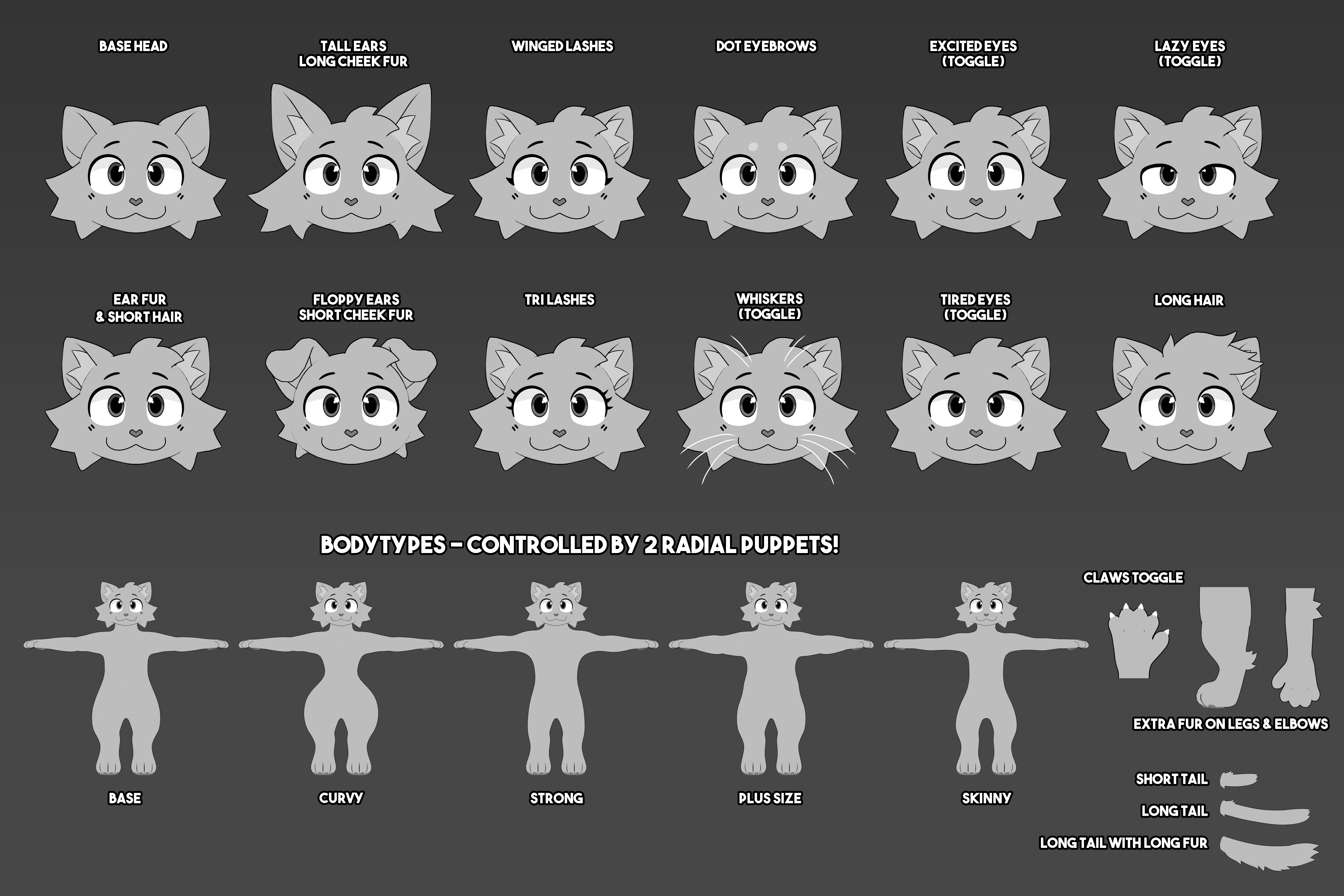 Soap Cats (VRChat Feline Avatar Base)