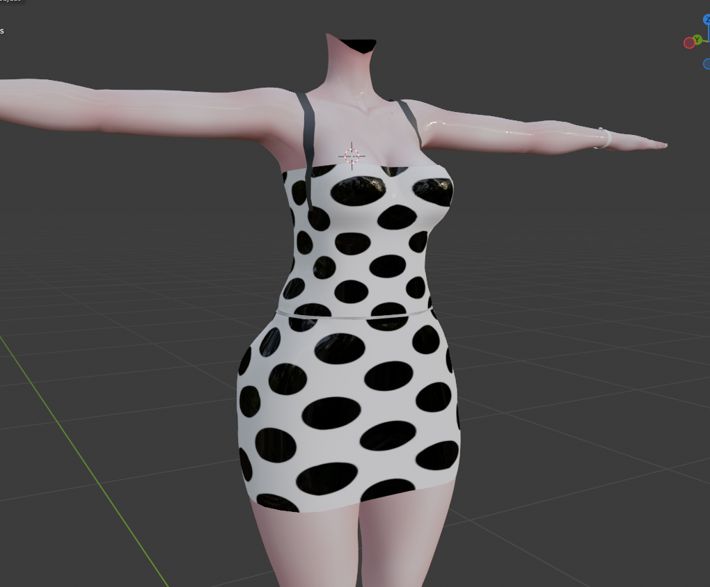 spotted dress