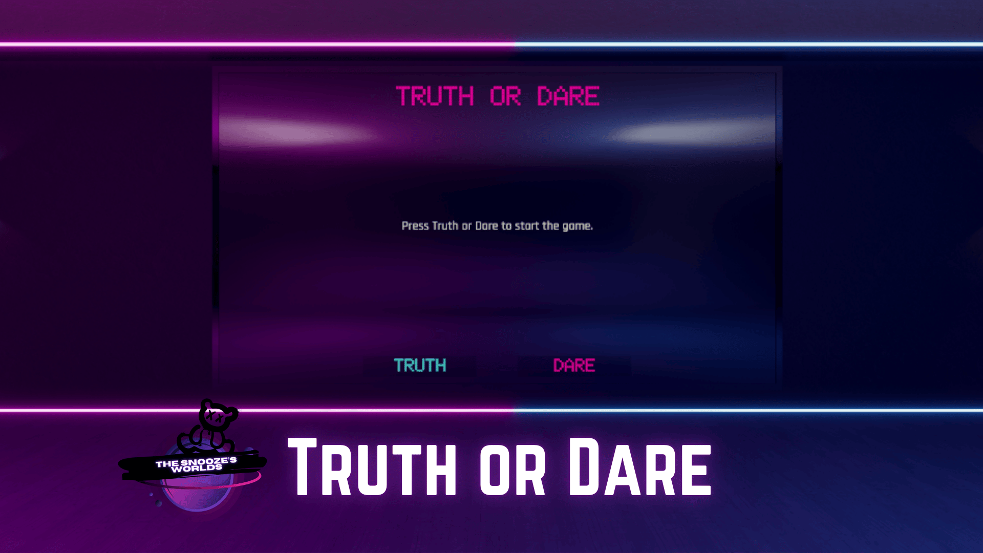 'Truth Or Dare Game' (VRChat World Asset)