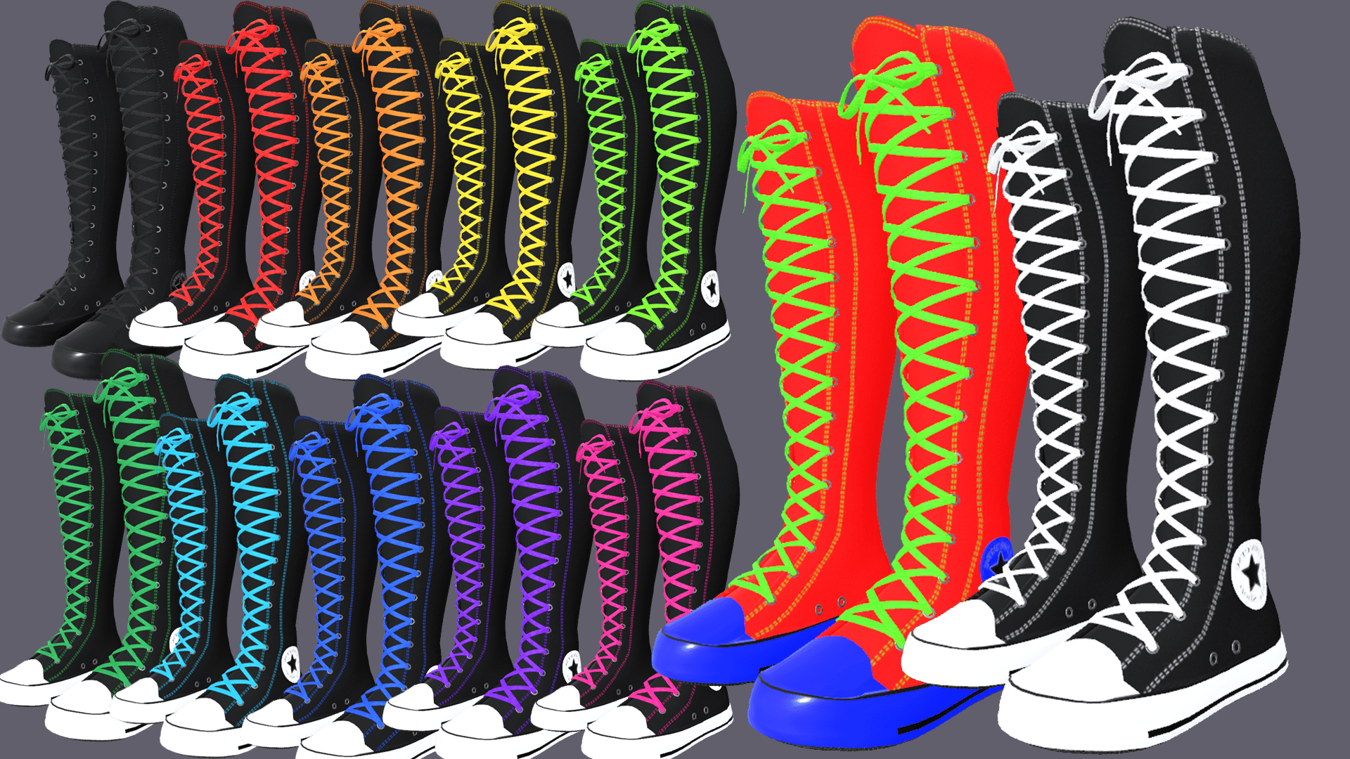 Knee High Converse (Zinfit + Egirl)