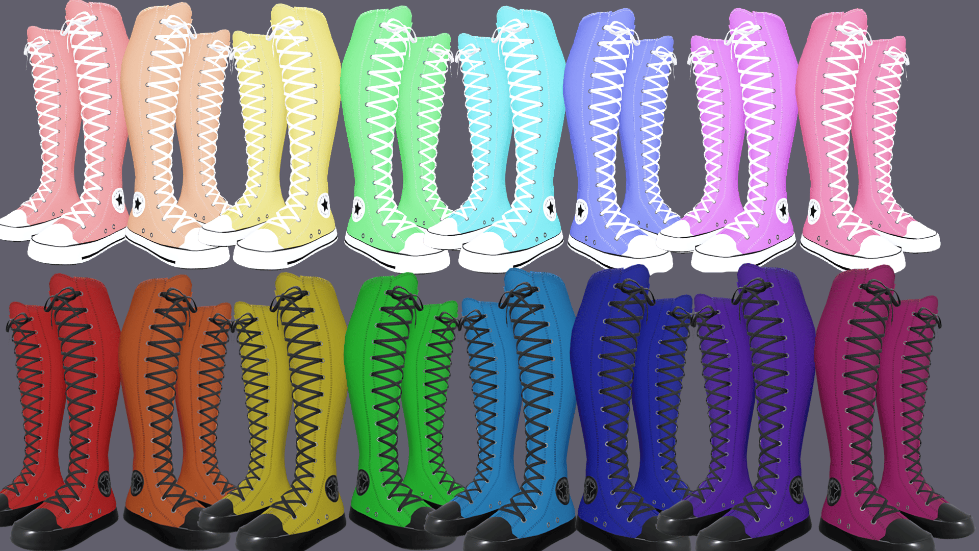 Knee High Converse (Zinfit + Egirl)