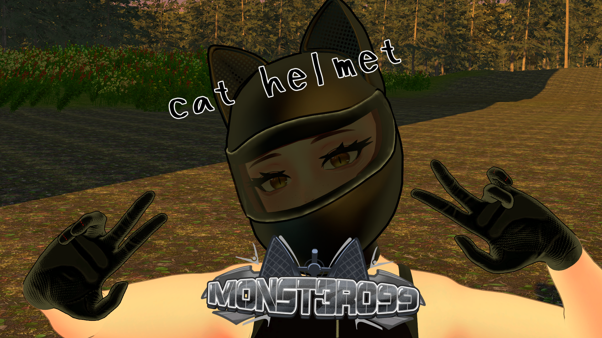 monster's cat helmet