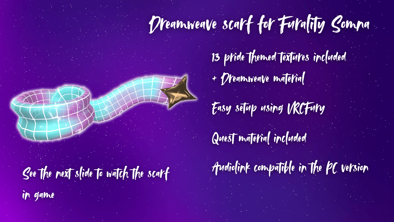Furality somna inspired Dreamweave Scarf