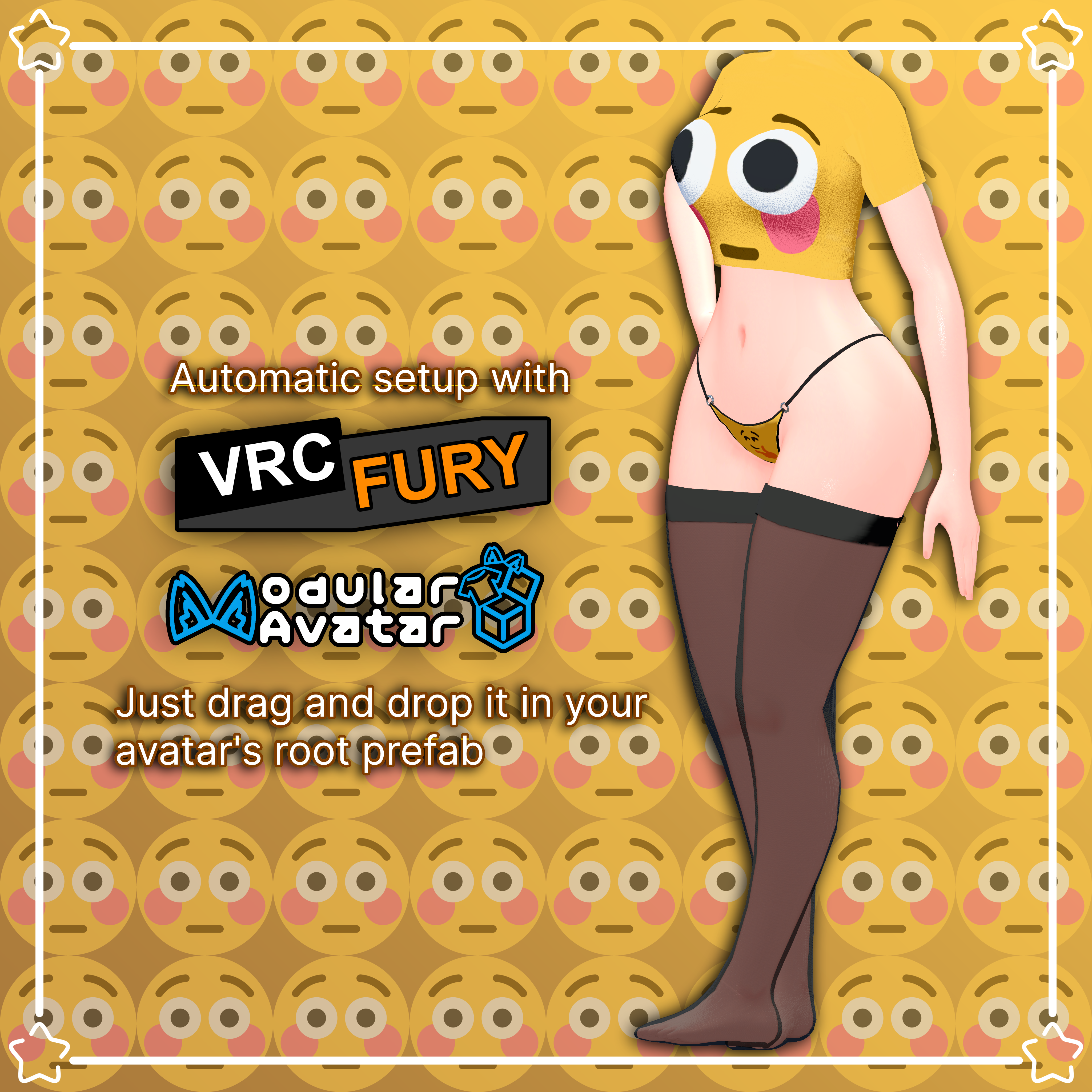 Flush Emoji Outfit ~ Panda Female Base v1