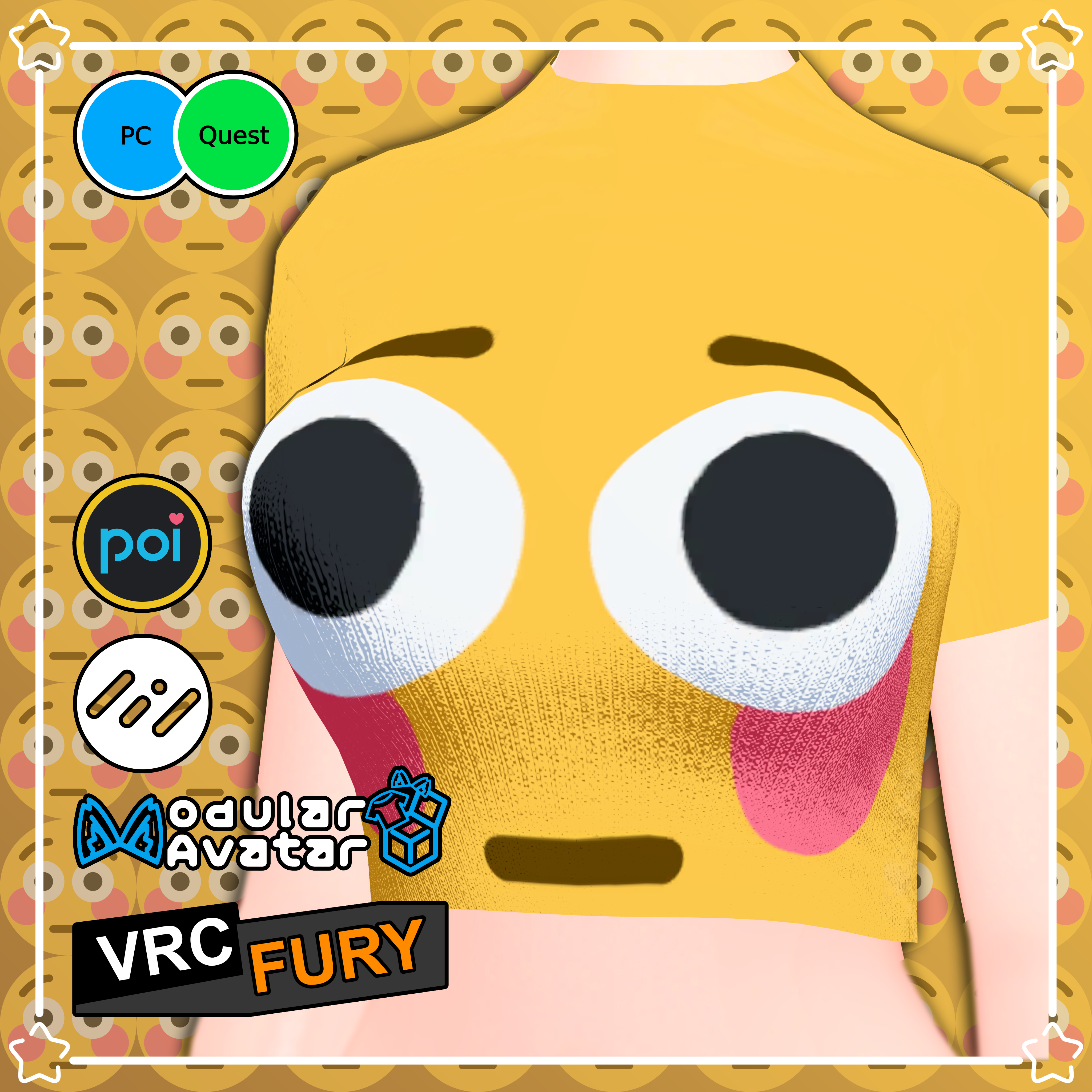 Flush Emoji Outfit ~ Panda Female Base v1