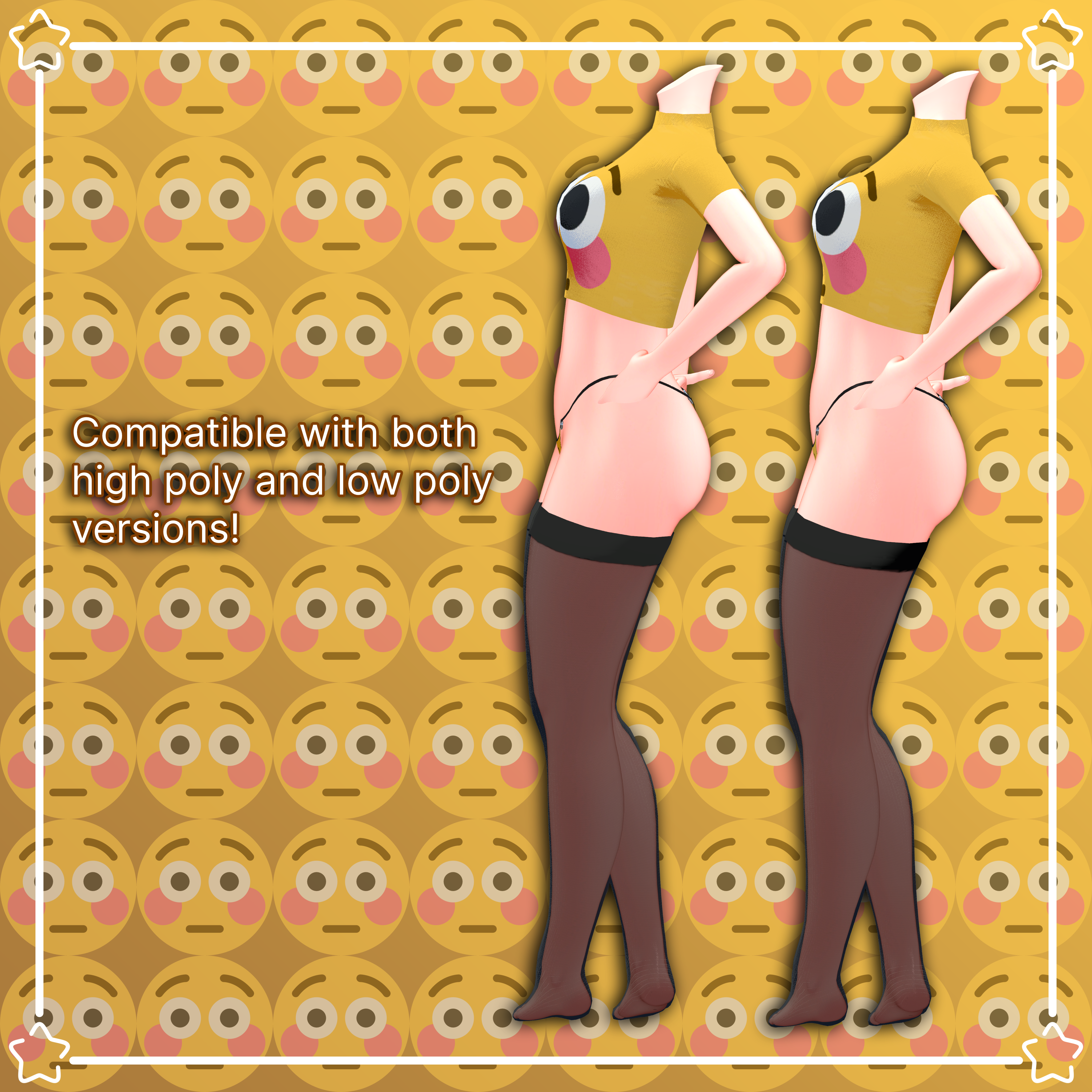 Flush Emoji Outfit ~ Panda Female Base v2