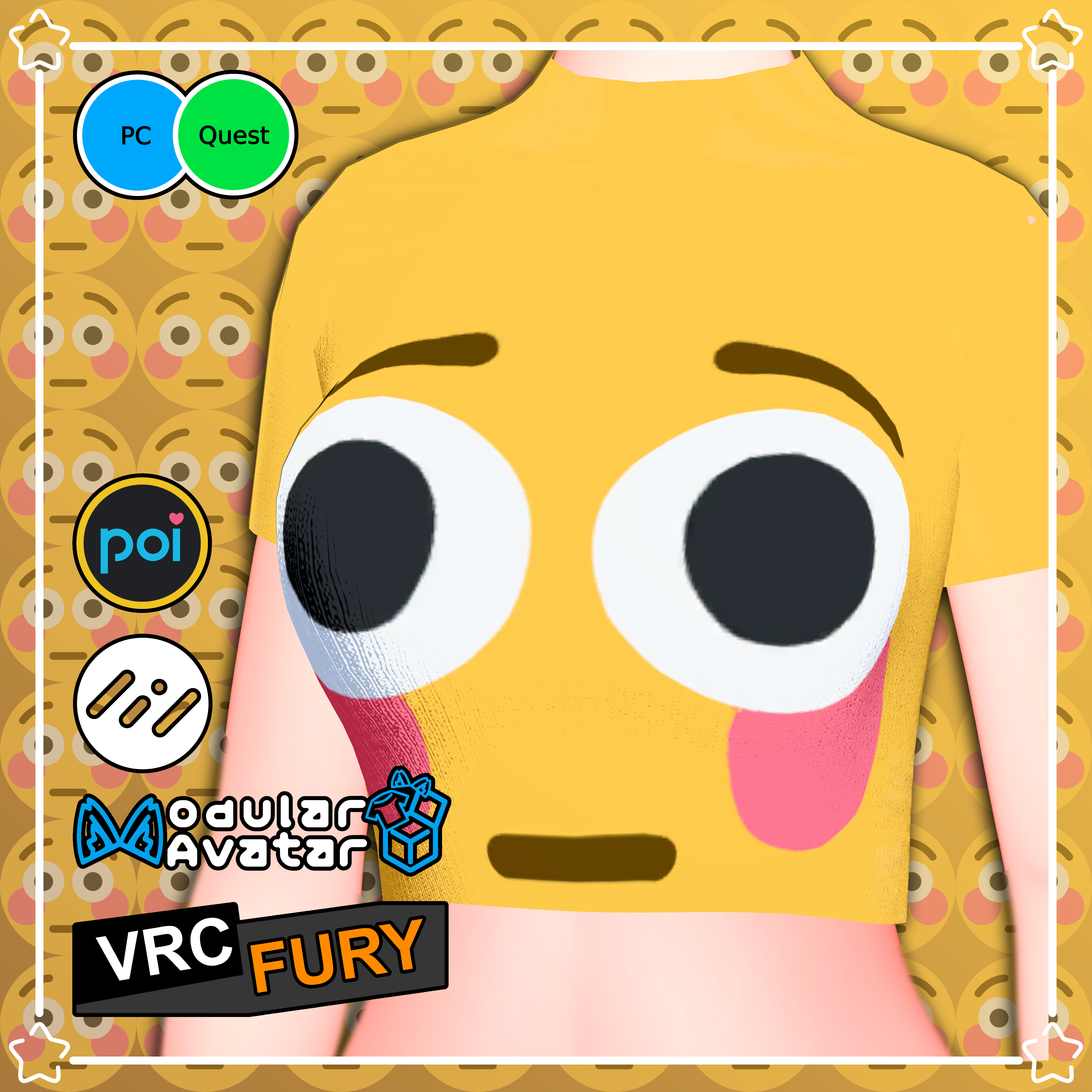Flush Emoji Outfit ~ Panda Female Base v2