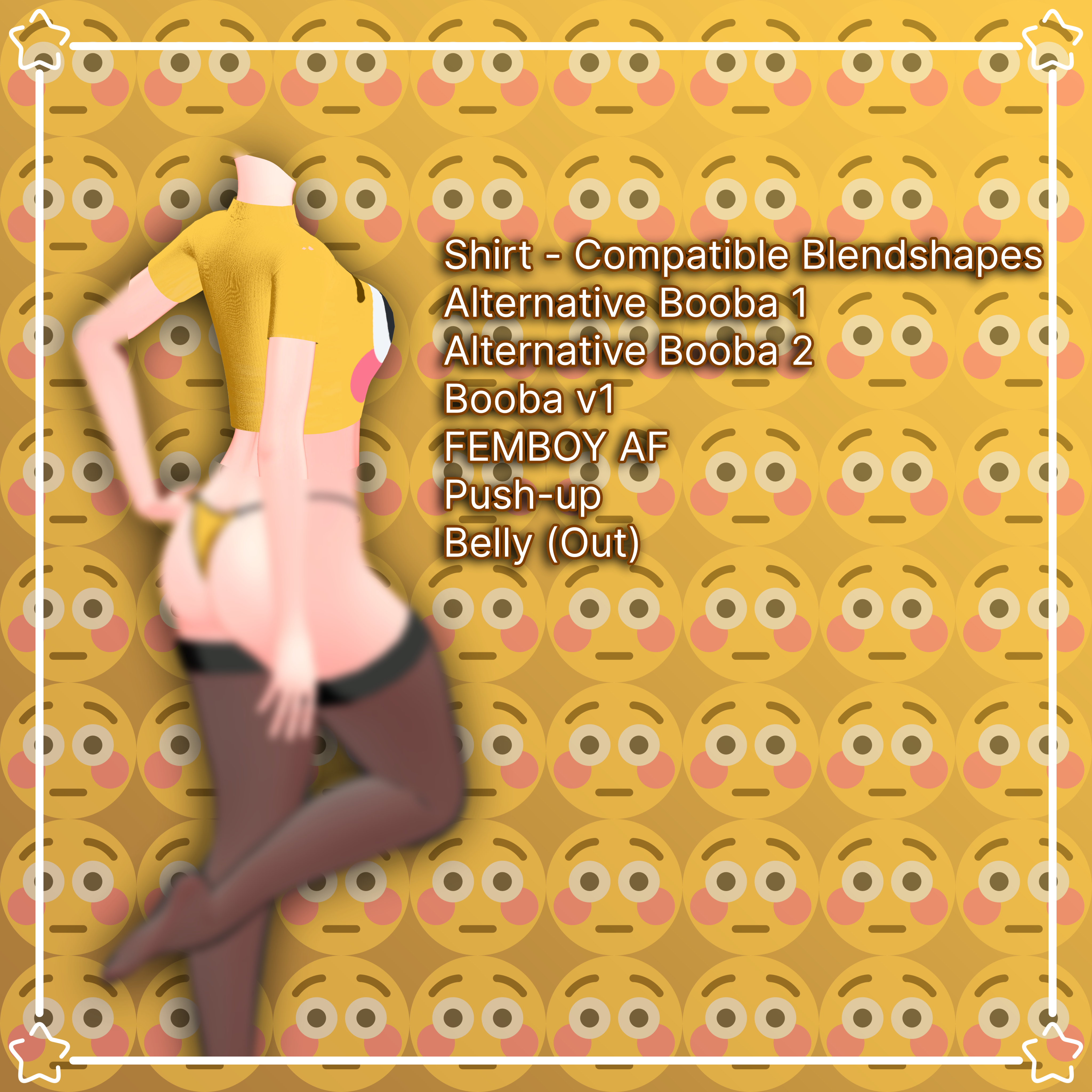 Flush Emoji Outfit ~ Panda Female Base v2