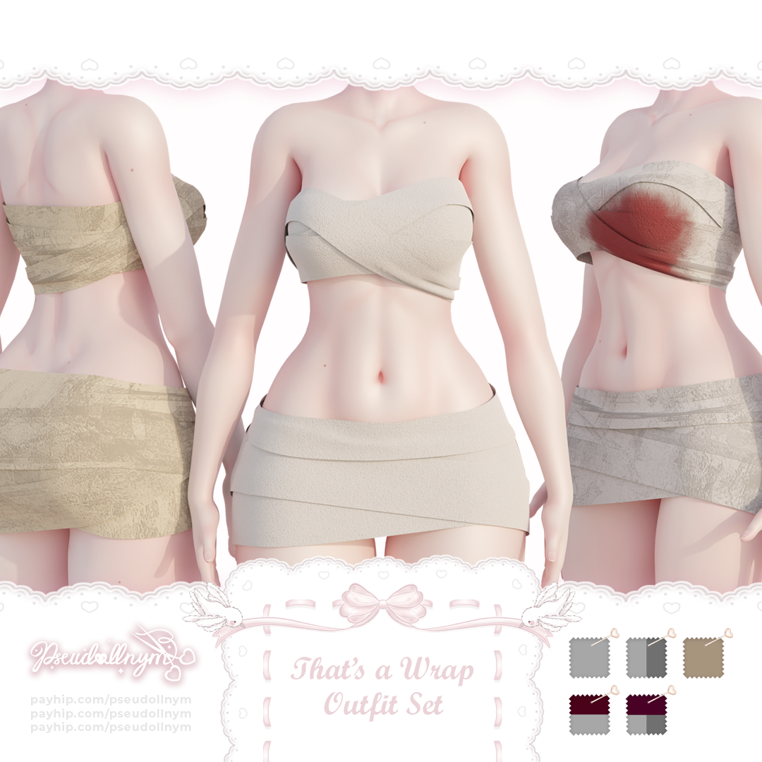 ❛ that's a wrap ❜ outfit set ﹒ VRChat halloween asset
