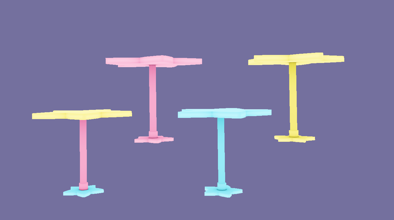 Star Side Table Model