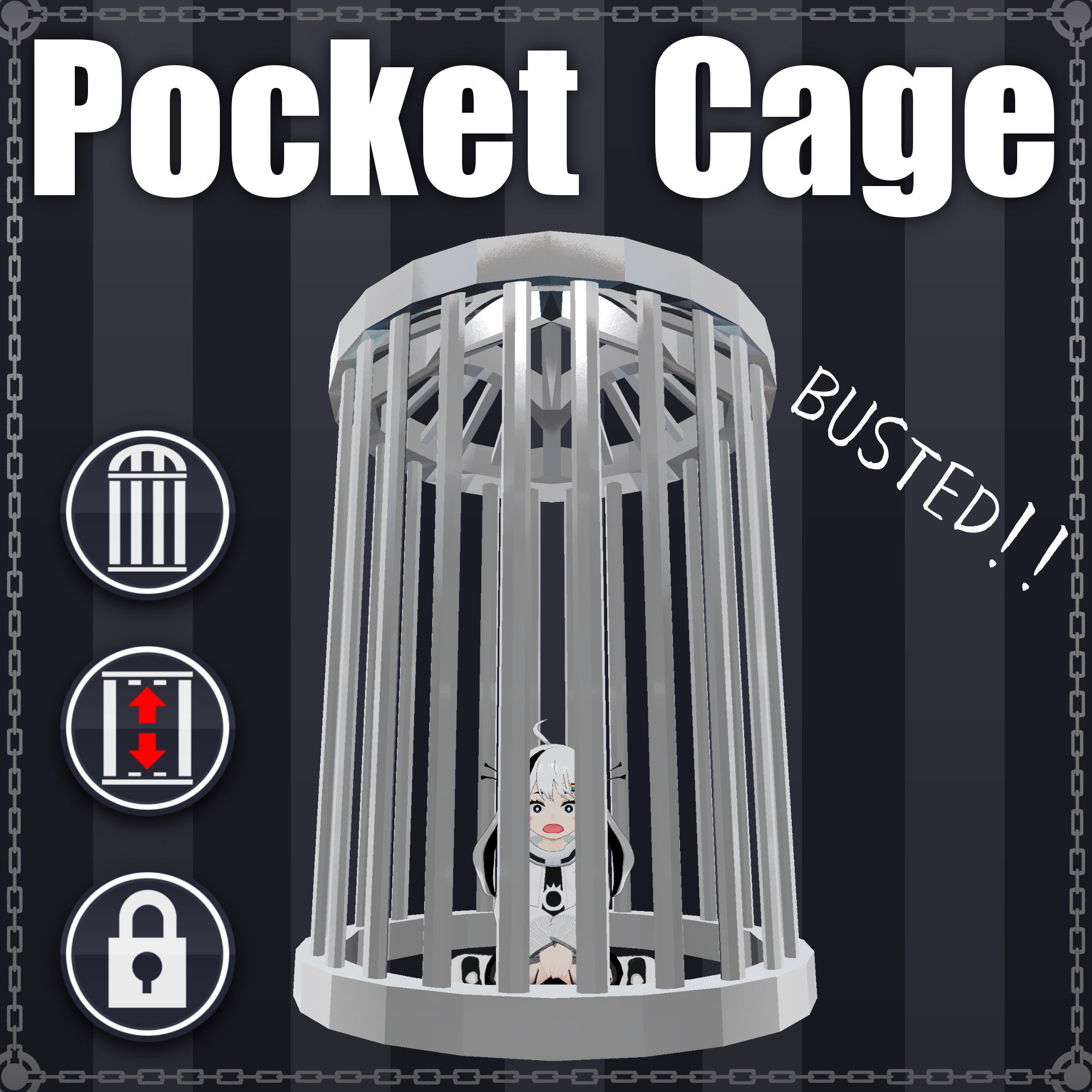 Pocket Cage V1.4 | VRChat Interaction Prop [MA Ready]