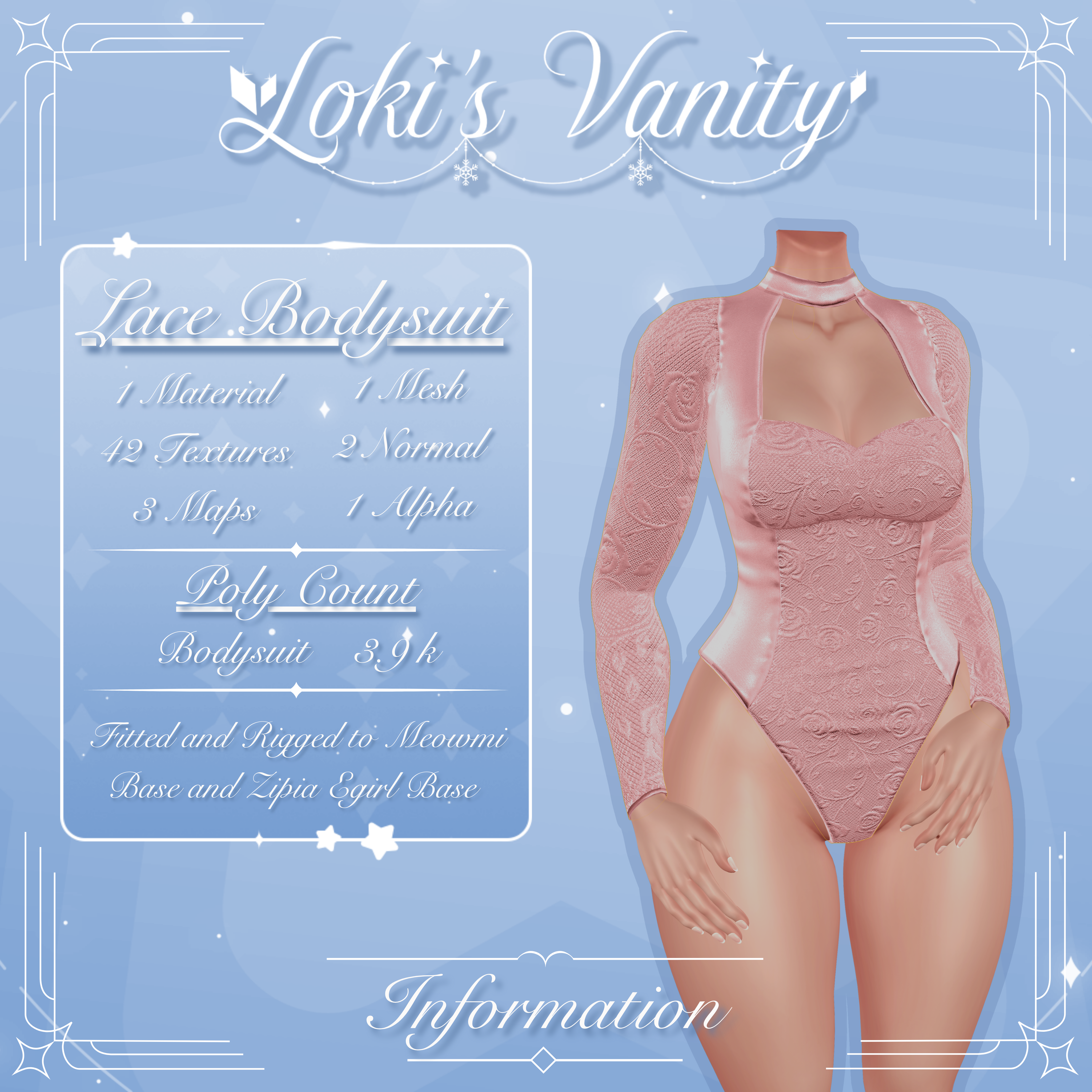 ˗ˏˋ ꒰ " Lace Bodysuit - Free In Server " ꒱ ˎˊ˗