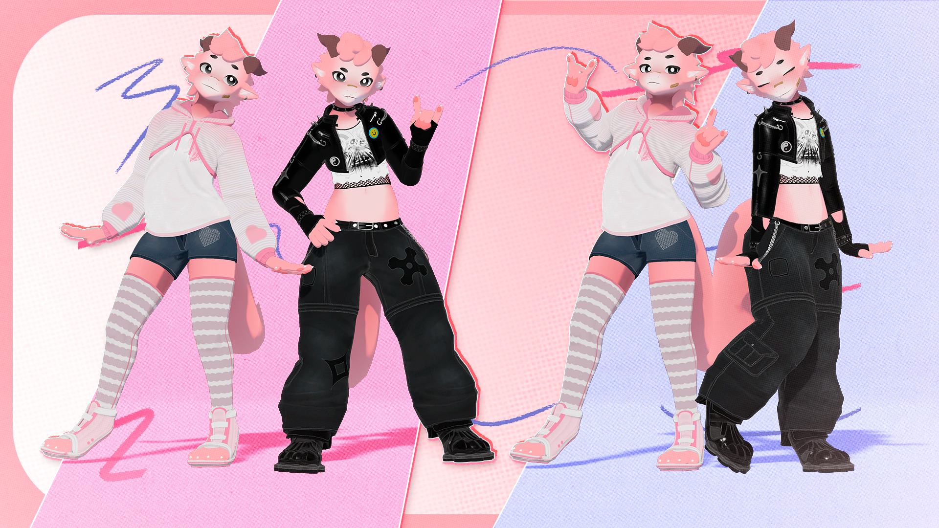 Coby - VRChat Kobold Avatar (Furry - Face Tracking - Quest/Mobile Compatible)