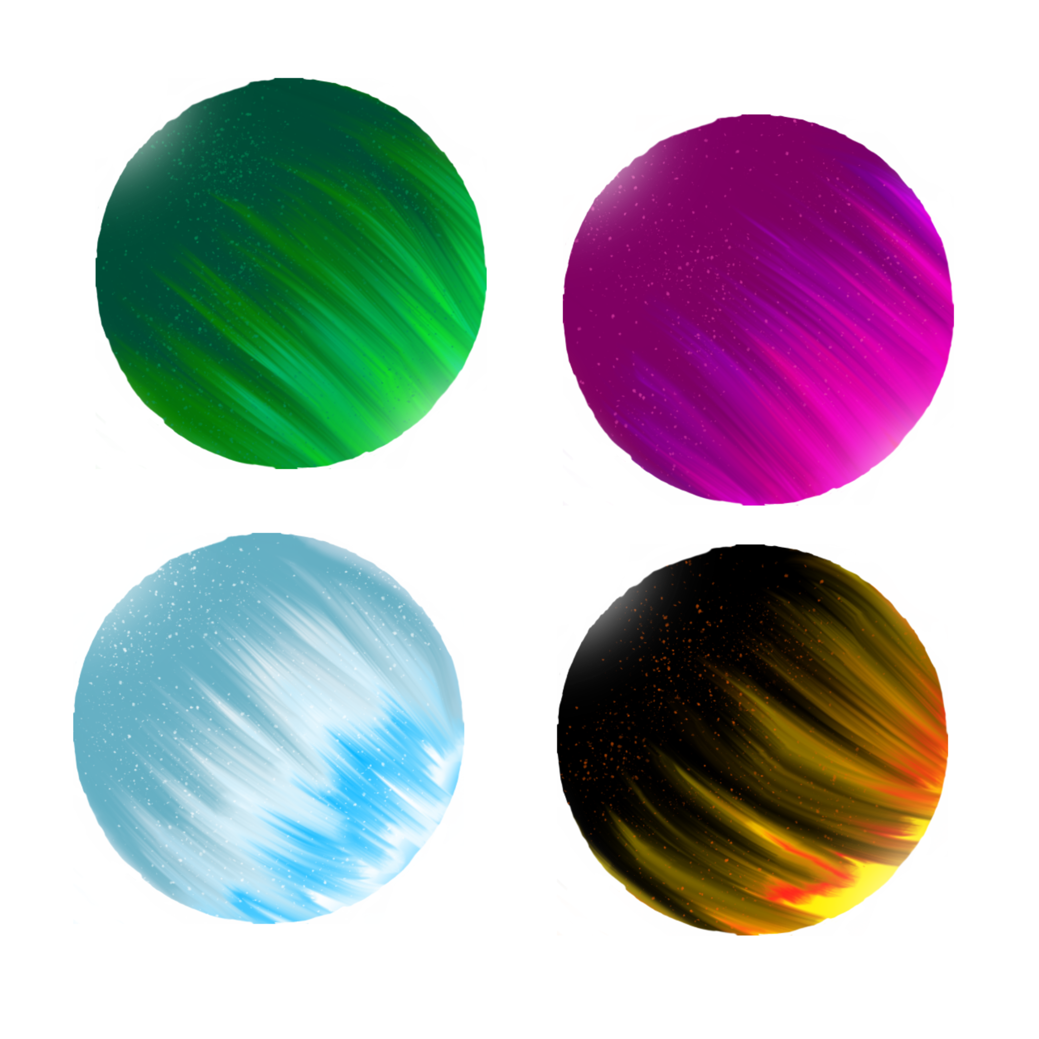 Matcap 4 pack chrysalis glow