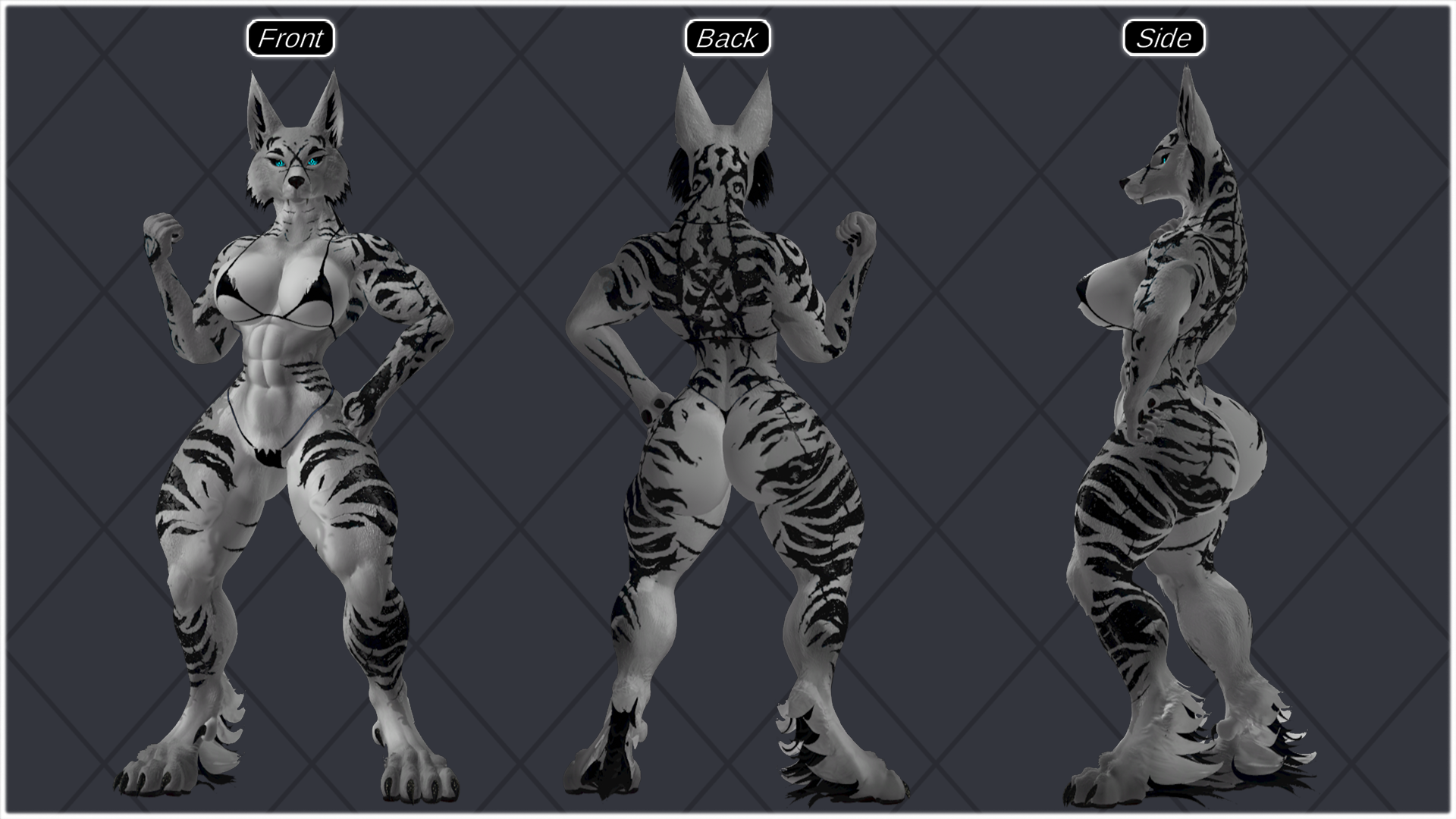 Symbiote-Hound - Artemis The Huntress Texture pack