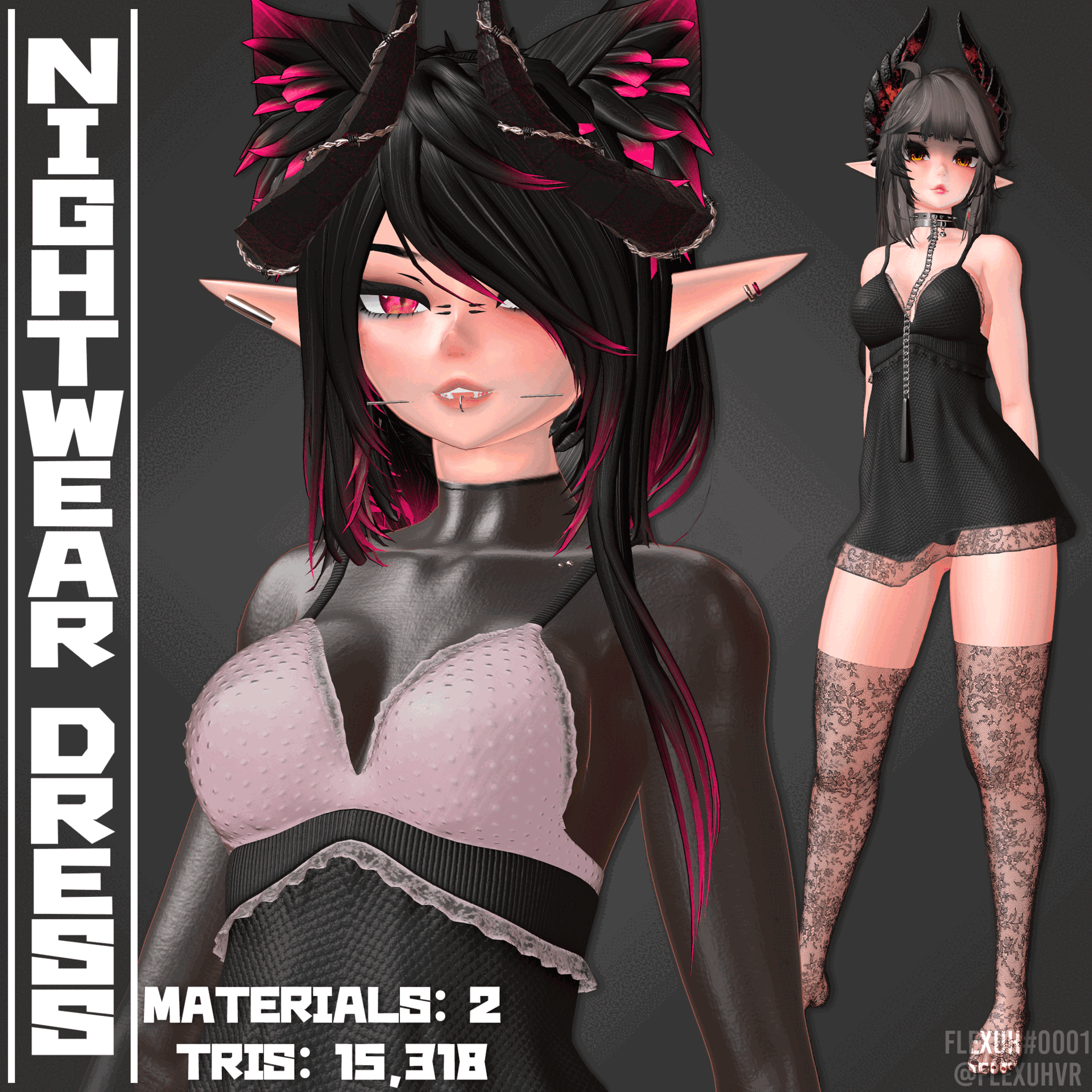 [Multi Base] Nightwear Dress Outfit