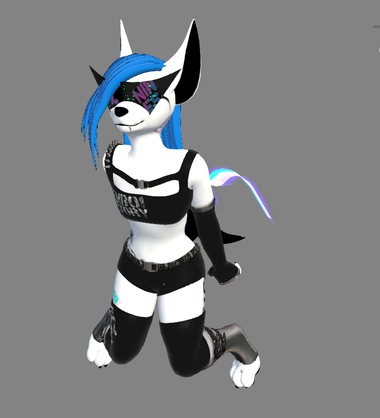 Free VRCFury Hair - Caustic (Loyalty)