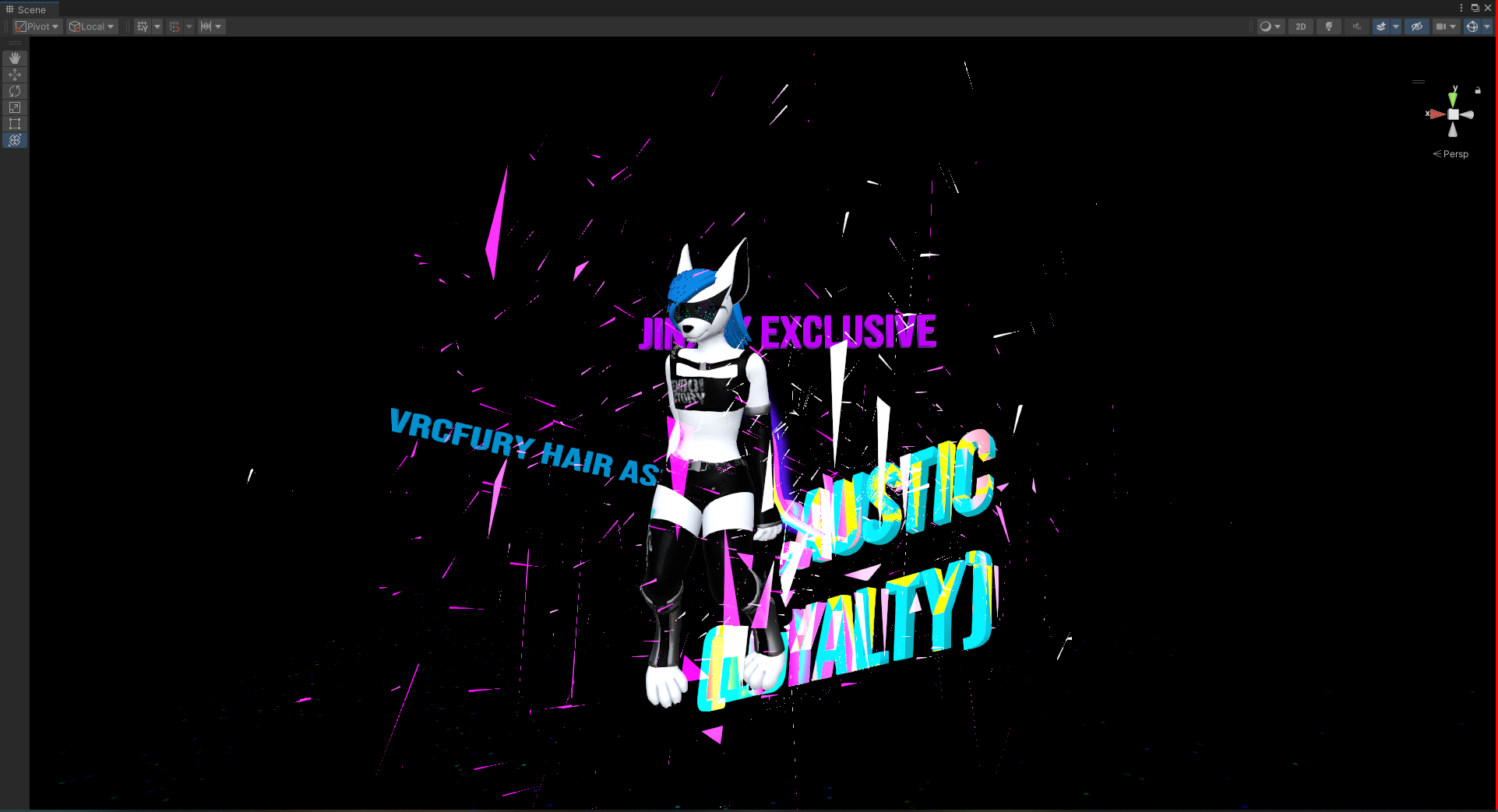 Free VRCFury Hair - Caustic (Loyalty)