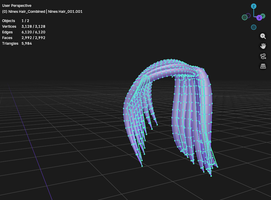 Free VRCFury Hair - Caustic (Loyalty)