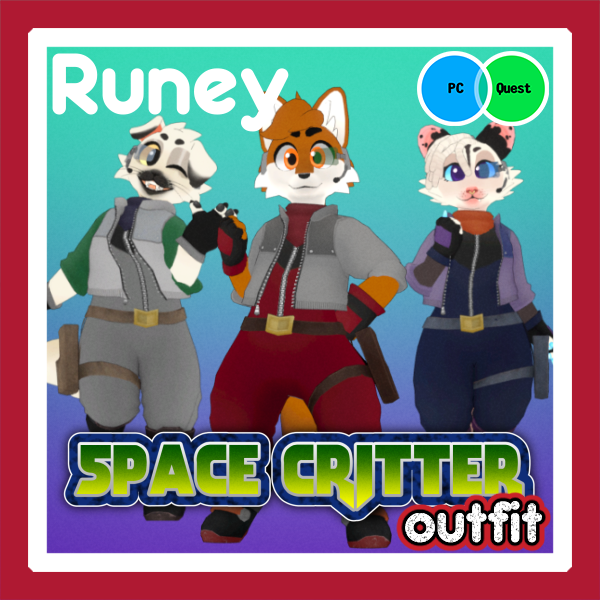 [VRChat] Space Critter Outfit (Skip4D Chibi)