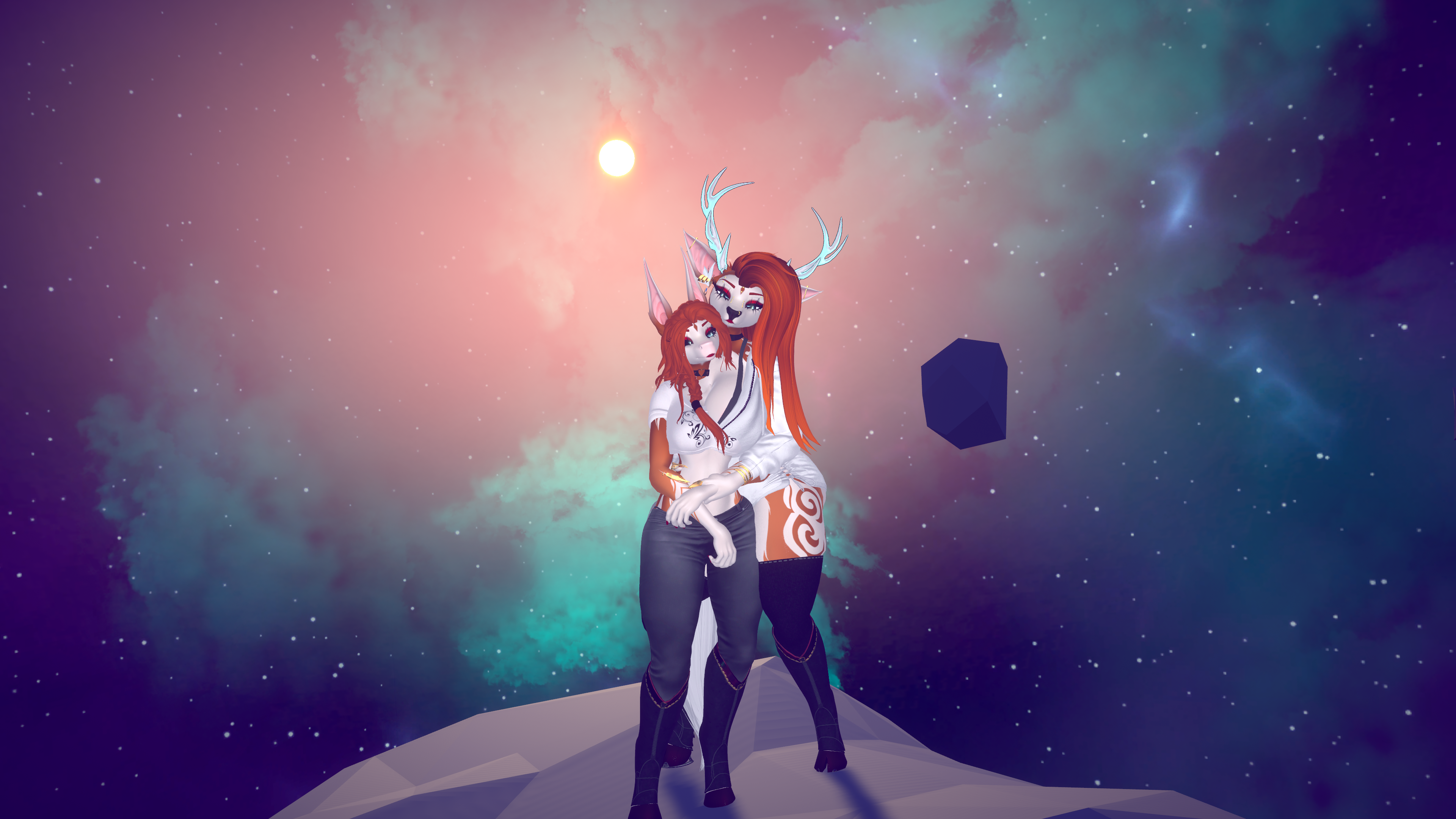 | Aurora Horse Equine/Deer | Vrchat avatar (Pc Only) |