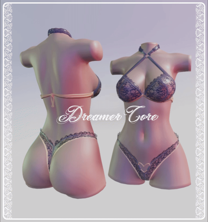 Dreamer Core - Underwear set Fitted for zinpia