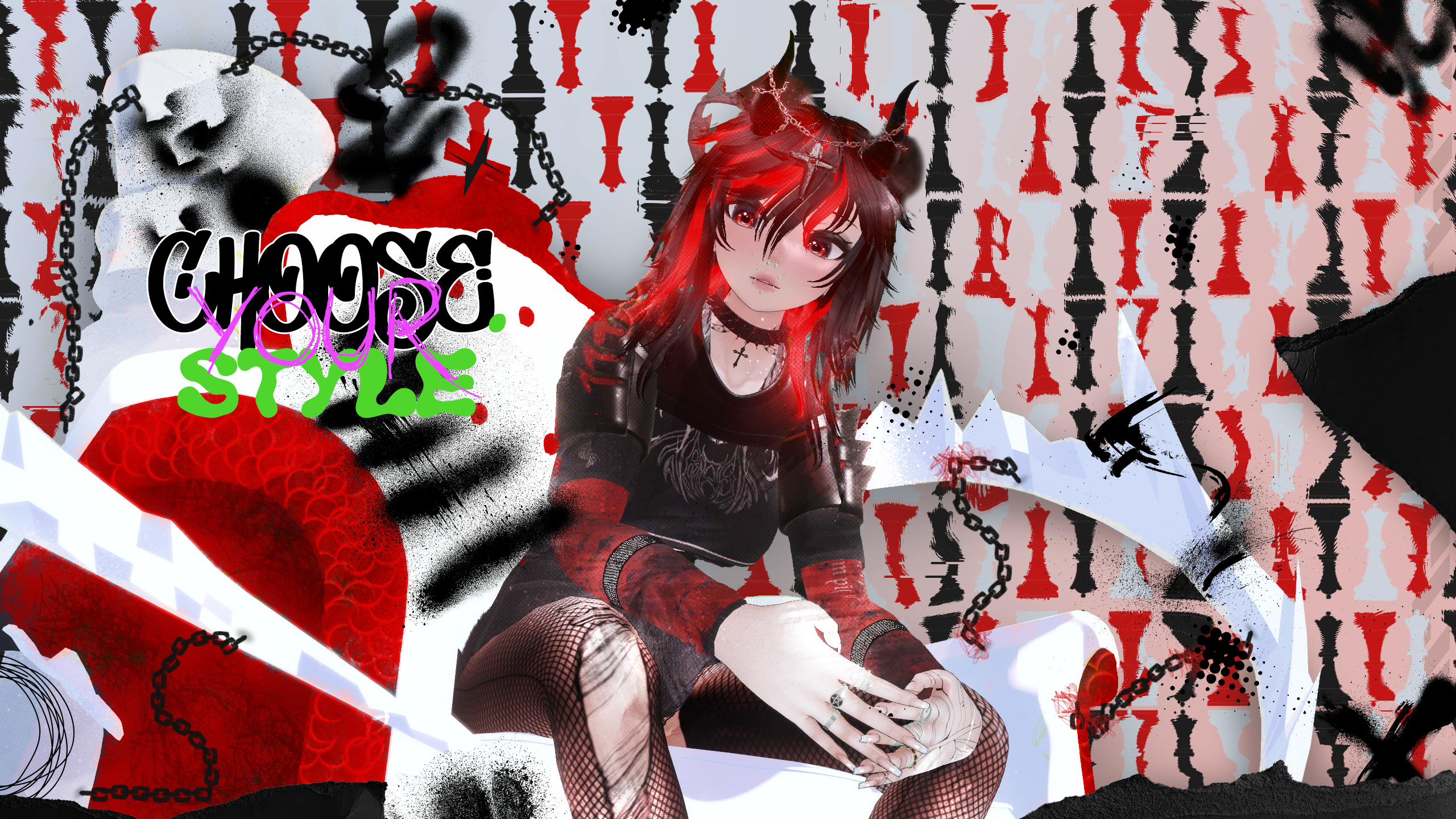 Alyssia - Goth at Heart - VRCFT/SPS