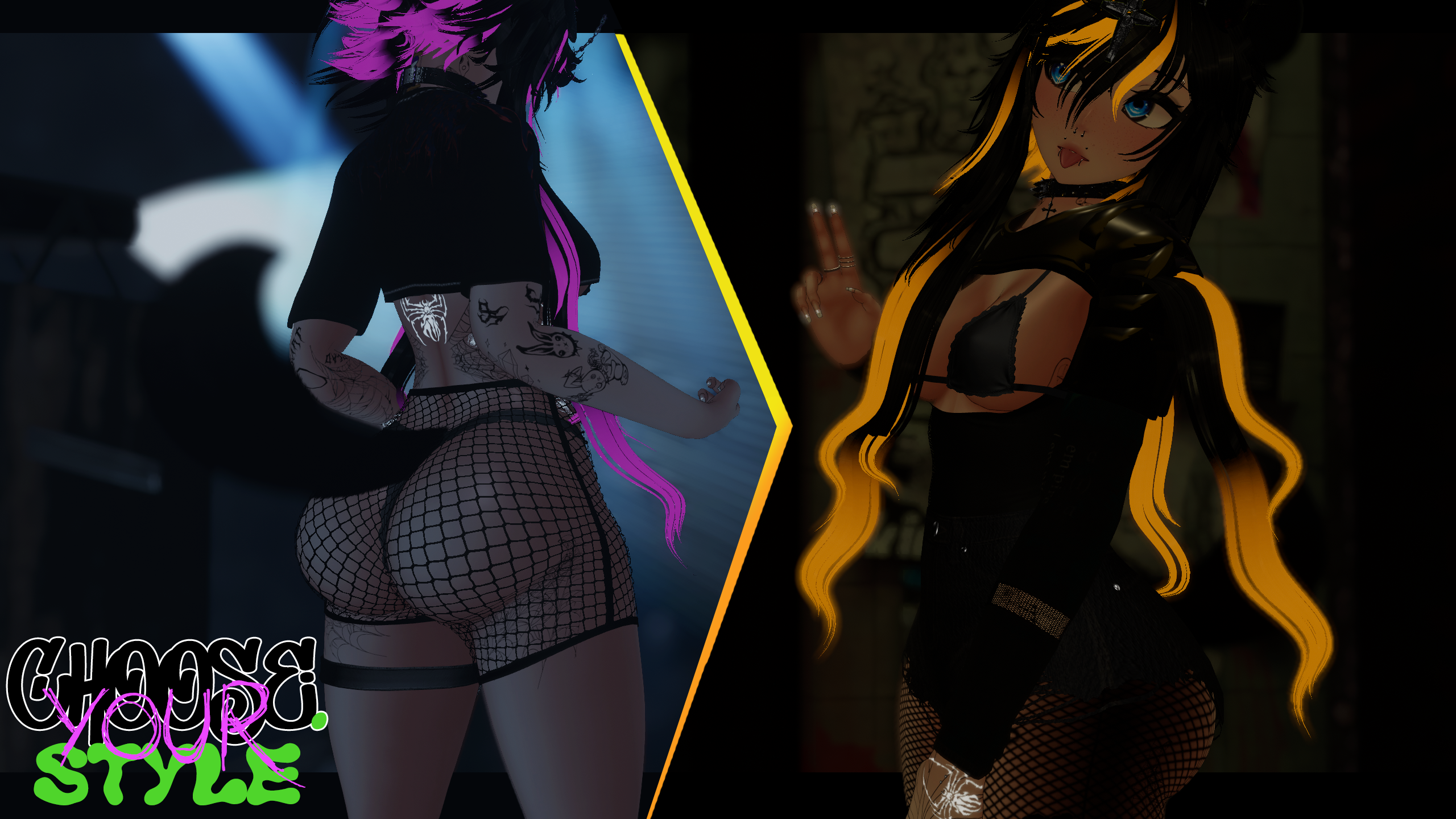 Alyssia - Goth at Heart - VRCFT/SPS