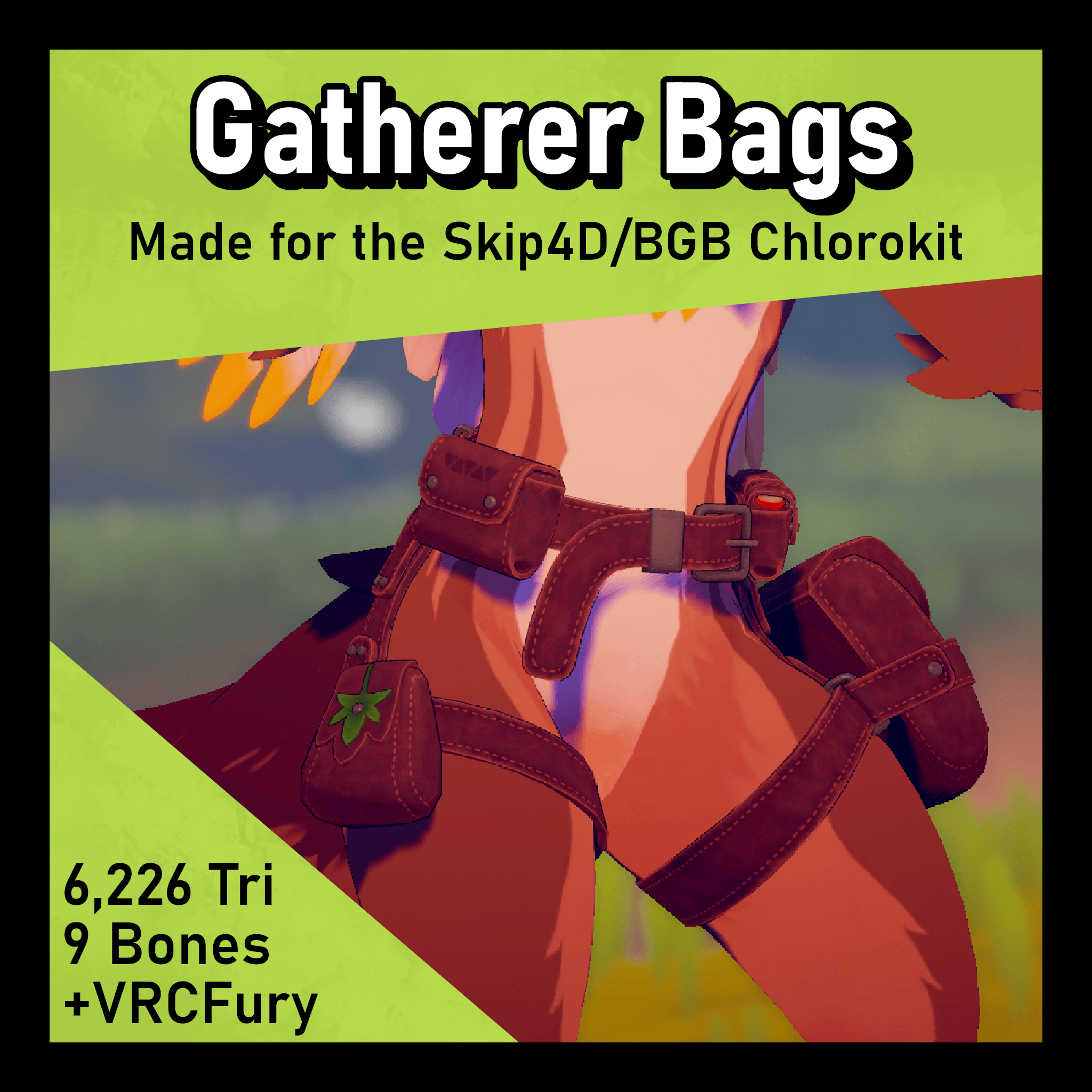 (VRChat) Chlorokit Gatherer Bags