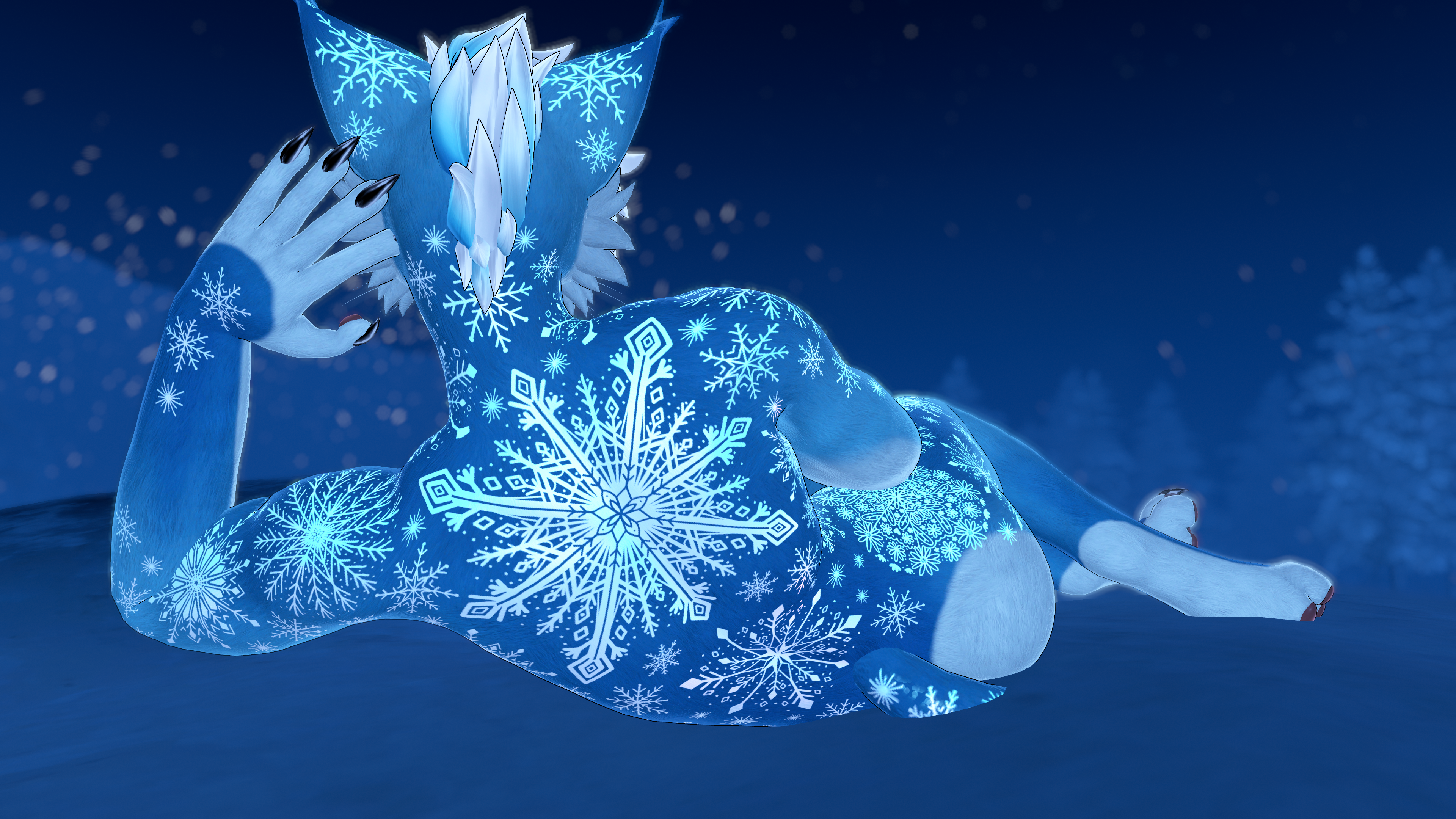 Snowflake Felix - Foxipaws Texture